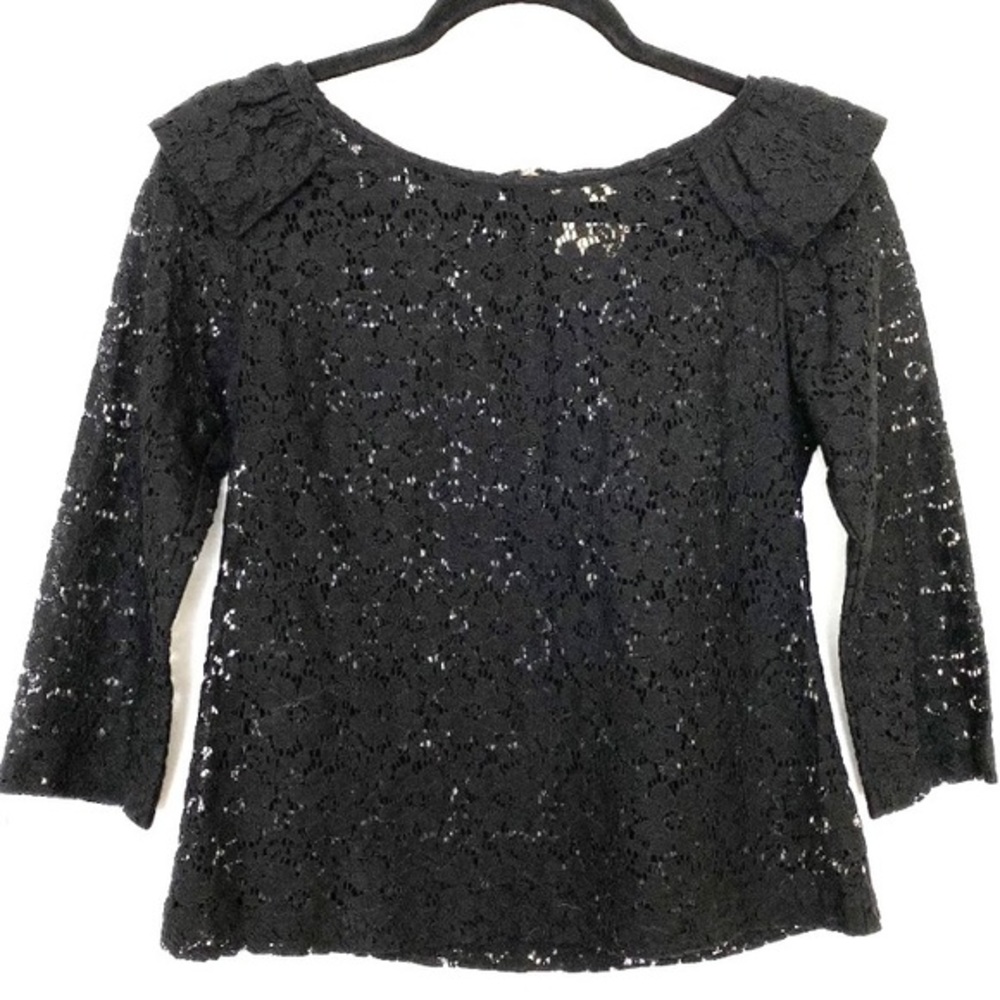 PINS & NEEDLES Urban Outfitters Lace Ruffle Blouse Size Small